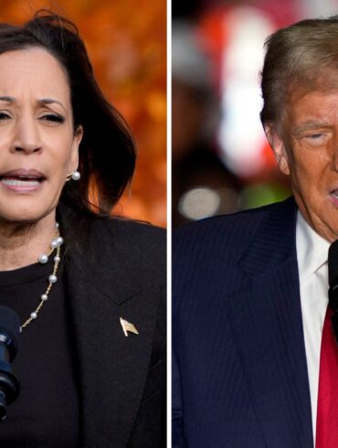 Im Schlussspurt vor der US-Wahl treten Vizepräsidentin Harris und der ehemalige Präsident Trump in denselben Bundesstaaten auf. (Archivbild)