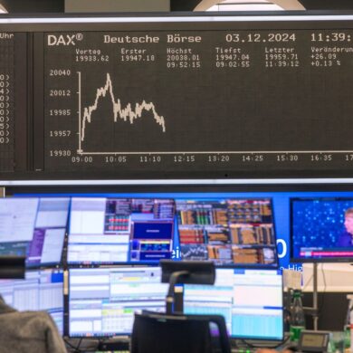 Der Dax steht erstmals in seiner Geschichte über 20.000 Punkten.