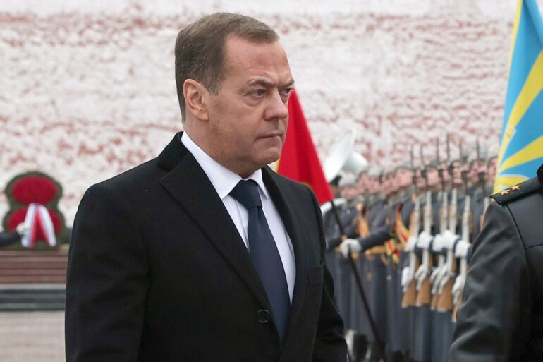Russlands Ex-Präsident Medwedew will weitere Gebiete in der Ukraine annektieren. (Archivbild)