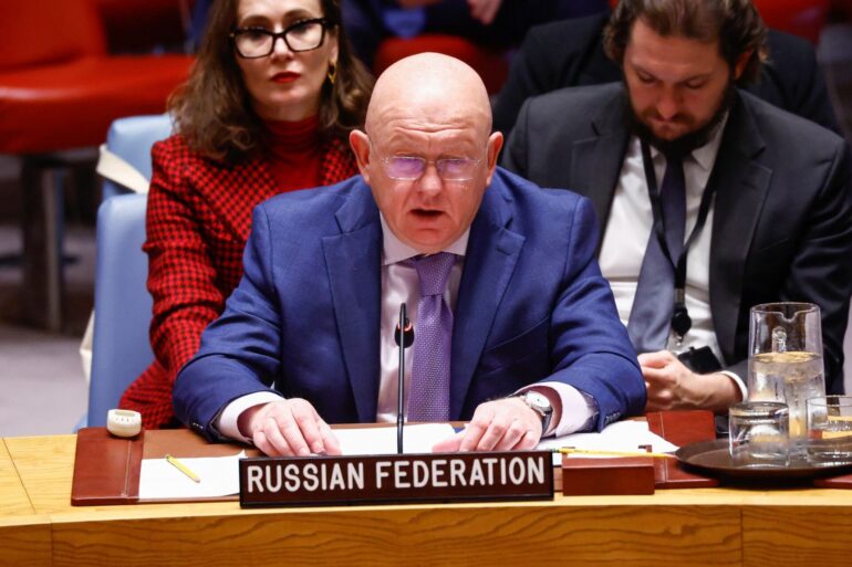Russlands UN-Botschafter Wassili Nebensja sagte in einem Interview, Deutschland und Japan würden niemals einen Sitz im Sicherheitsrat erhalten. (Archivbild)