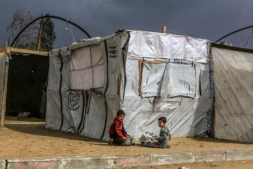 Zelte im Gazastreifen. (Archivbild)