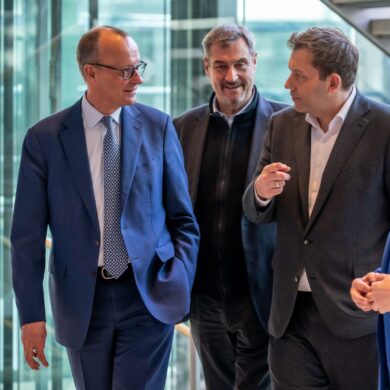 Die Spitzenverhandler trafen sich in der SPD-Zentrale.