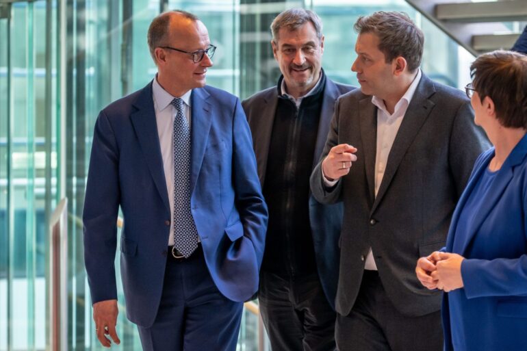 Die Spitzenverhandler trafen sich in der SPD-Zentrale.