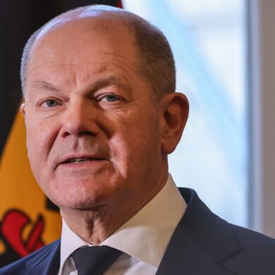 Scholz war am Sonntag zum Ukraine-Sondergipfel in London.