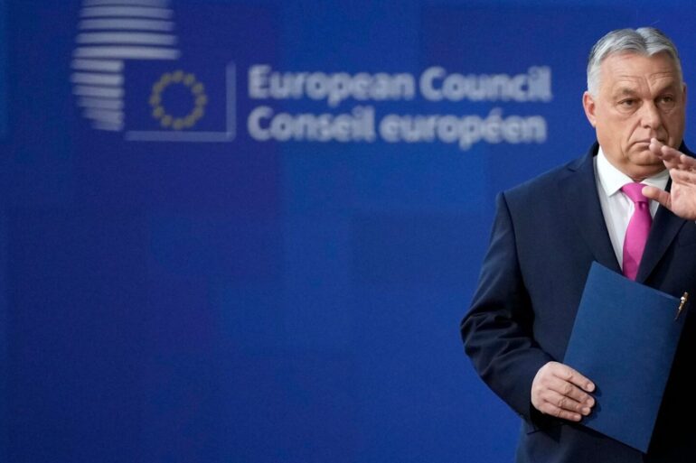 Der ungarische Ministerpräsident Viktor Orban drohte mit einem Veto. (Archivbild)