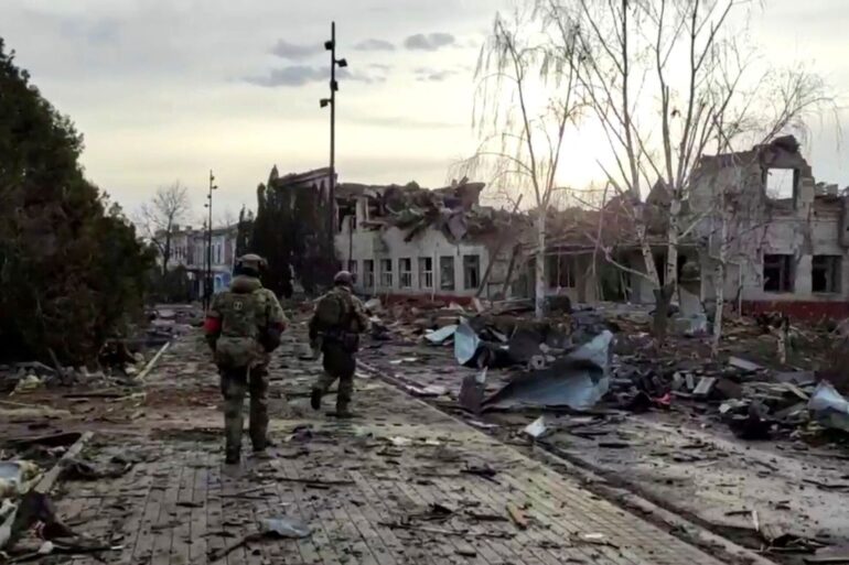 Trump und Russland behaupten, ukrainische Soldaten seien im Gebiet Kursk eingekesselt.