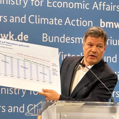 Habeck sprach von einer «Abschlussbilanz» der Klimapolitik der vergangenen Jahre.