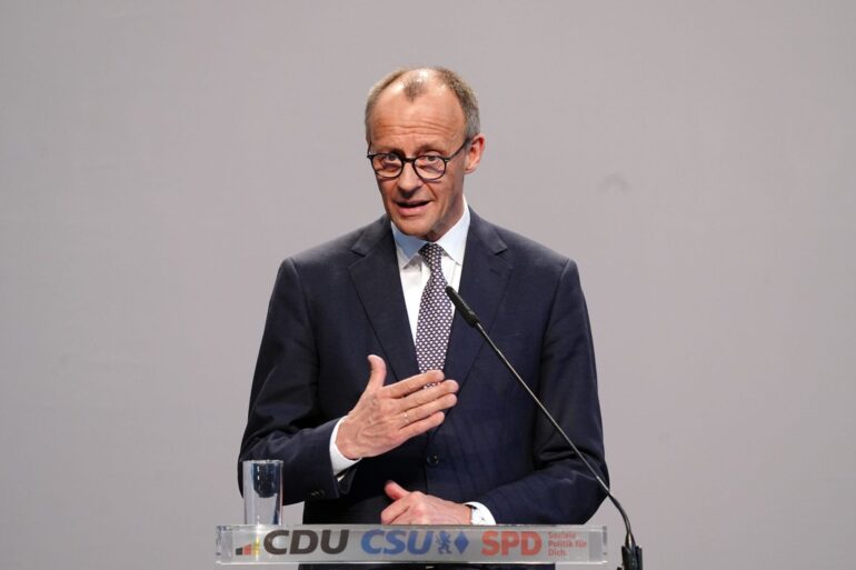CDU-Chef Merz dürfte der nächste Kanzler werden. (Archivbild)