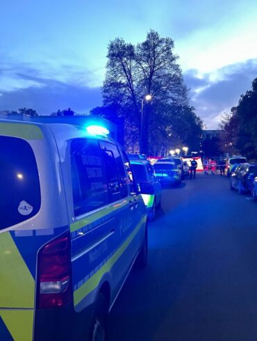 Die Polizei war mit einem Großaufgebot im Einsatz.