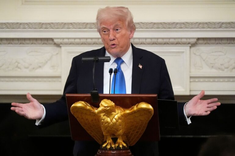 US-Präsident Donald Trump wird dafür kritisiert, nicht genügend Druck auf Kremlchef Putin auszuüben.