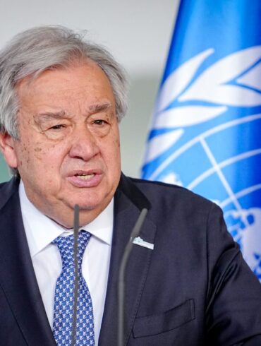 Guterres bei einem Besuch in Berlin