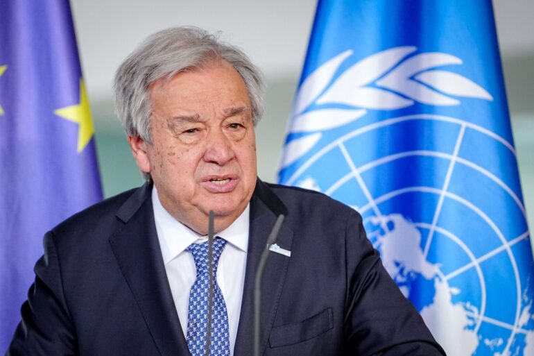 Guterres bei einem Besuch in Berlin