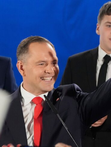 Der rechtskonservative polnische Präsidentschaftskandidat Karol Nawrocki zeigte sich siegessicher.