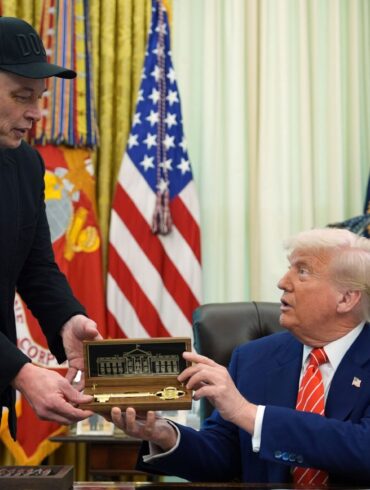 US-Präsident Donald Trump und Elon Musk.