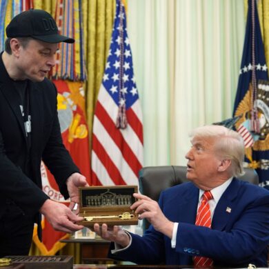 US-Präsident Donald Trump und Elon Musk.