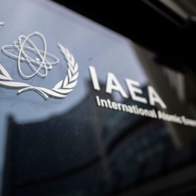 Die Internationale Atomenergiebehörde (IAEO) in Wien.