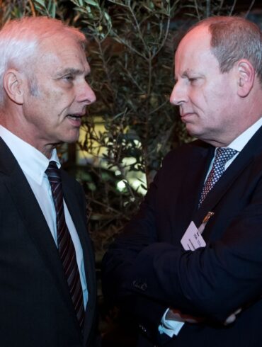 Jens Hanefeld (rechts) wird neuer deutscher Botschafter in den USA. (Archivfoto)