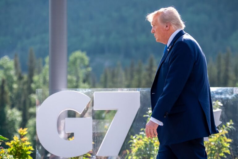 Trump hat mit seiner Abreise den G7-Gipfel völlig durcheinandergewirbelt.