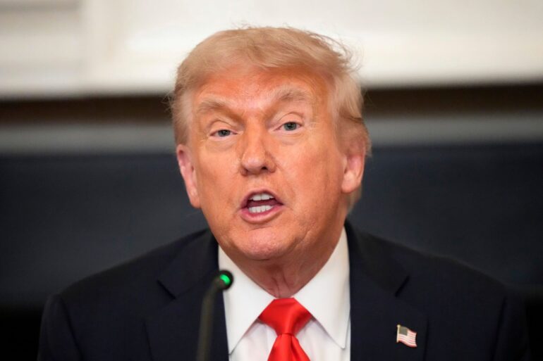Trump verteidigt sein Vorgehen rund um die Proteste in Los Angeles. (Archivbild)