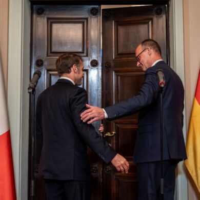 Merz und Macron sprachen in Berlin mehr als drei Stunden miteinander.
