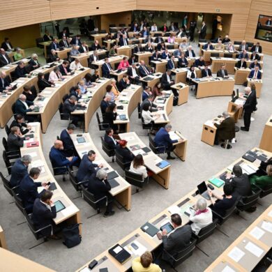 Der Landtag von Baden-Württemberg.
