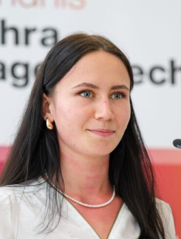 Anastasia Wirsing ist frischgewählte Bundesvorsitzende des BSW-Jugendbündnisses.