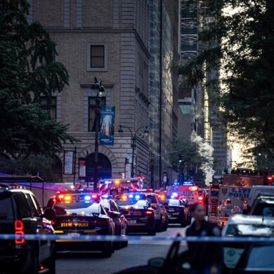 Großeinsatz der Polizei in New York nach einem Schussvorfall.