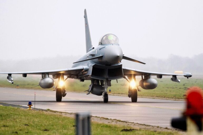 Der Eurofighter wurde gemeinsam von Deutschland, Großbritannien, Spanien und Italien entwickelt. (Symbolfoto)