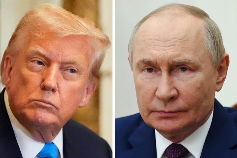 US-Präsident Donald Trump mit Kremlchef Wladimir Putin über ein Ende des russischen Krieges in der Ukraine reden. (Archivbild)
