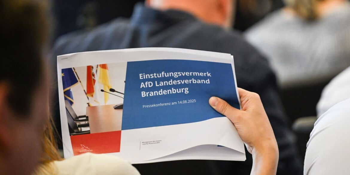 Das Gutachten zur Einstufung der AfD Brandenburg als gesichert rechtsextremistisch wurde am Donnerstag offengelegt.