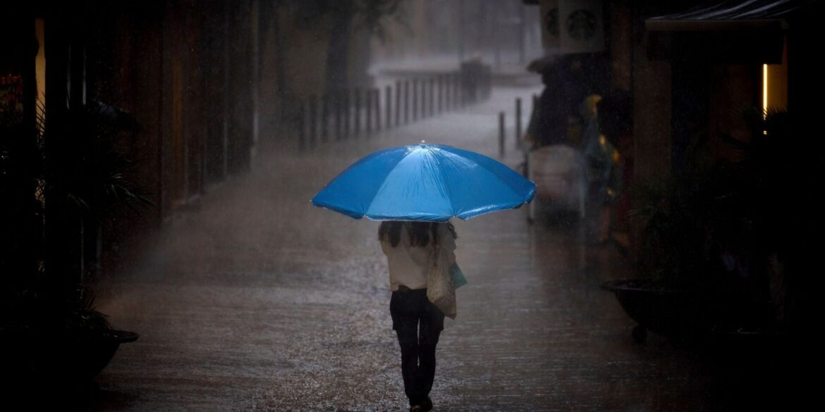 Regenwetter während Kataloniens Nationalfeiertag "Diada"