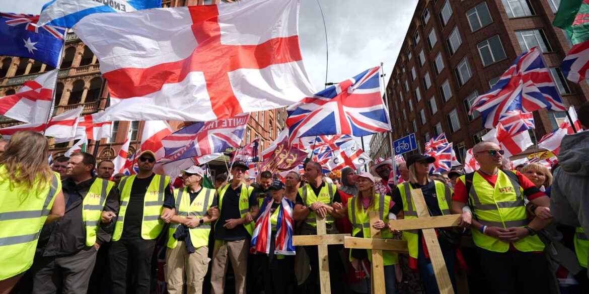 Unter dem Motto «Unite the Kingdom» versammelten sich Zehntausende Menschen in London.