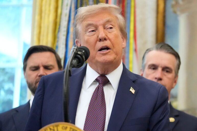 «Ich bin kein Diktator», sagt Trump über sich selbst. (Archivfoto)
