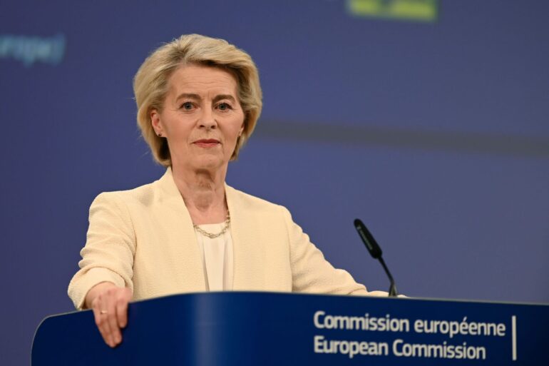 Für Kommissionschefin Ursula von der Leyen endete der Zwischenfall glimpflich. (Archivbild)
