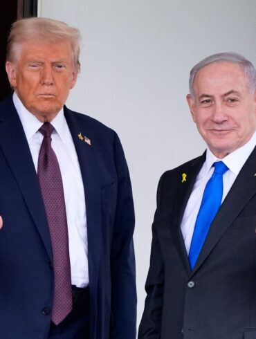 Israels Ministerpräsident Benjamin Netanjahu traf US-Präsident Donald Trump am Montag im Weißen Haus.