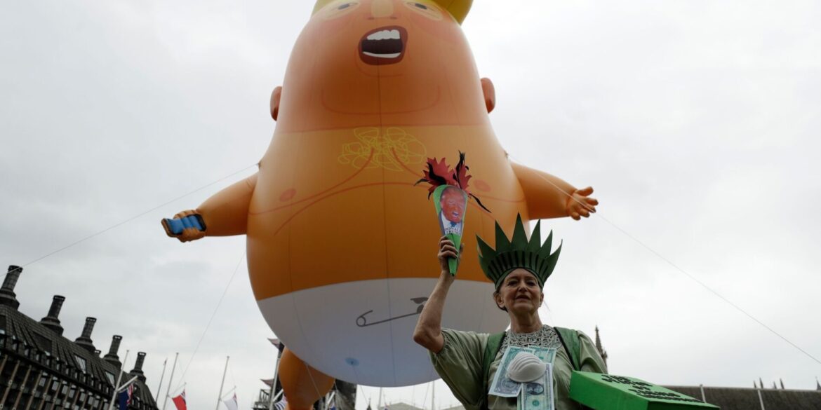 Schon beim ersten Staatsbesuch Trumps gab es Proteste. (Archivbild)