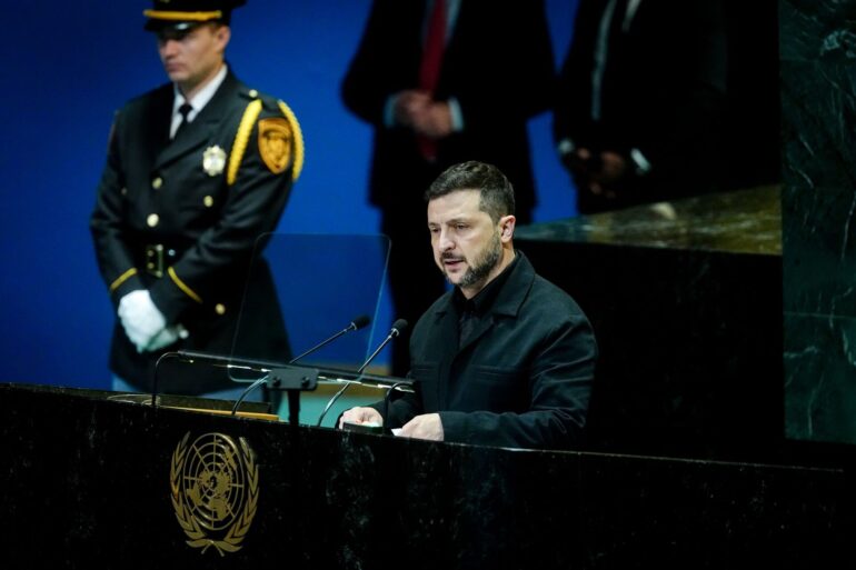 Der ukrainische Präsident setzte sich für die internationale Unterstützung Moldaus ein.
