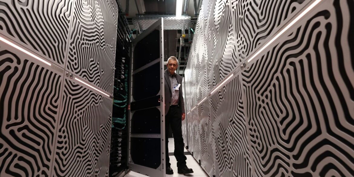 Ein Modul des ersten europäischen Supercomputers der Exascale-Klasse. Mit JUPITER nimmt der erste europäische Supercomputer der Exascale-Klasse in Jülich seinen Betrieb auf.