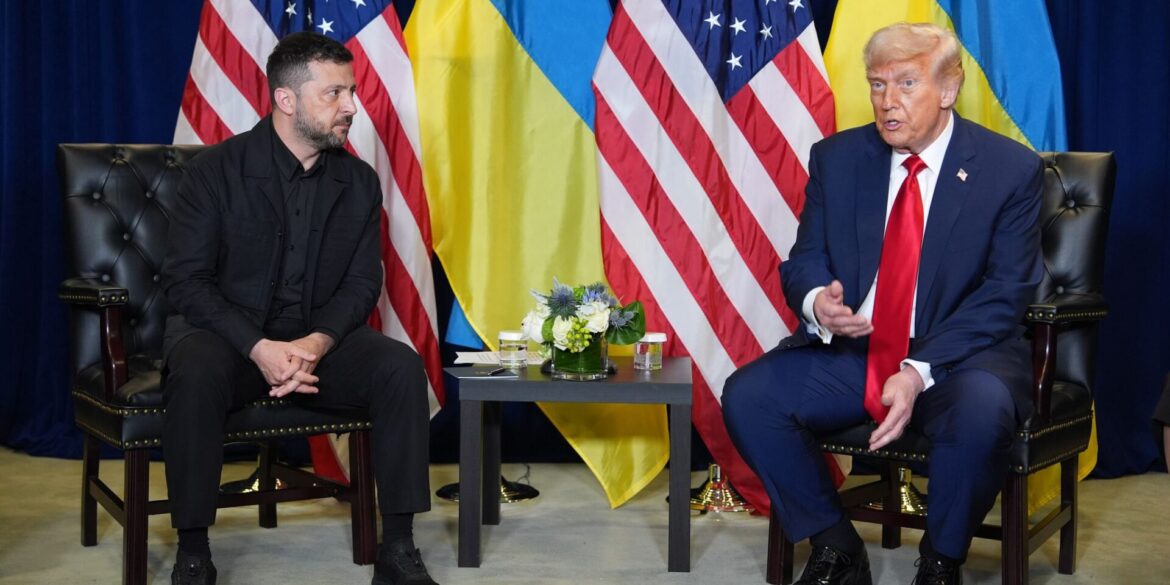 Trump hat sich in New York mit Selenskyj getroffen - kurz danach äußert er sich zur Zukunft des von Russland angegriffenen Landes.