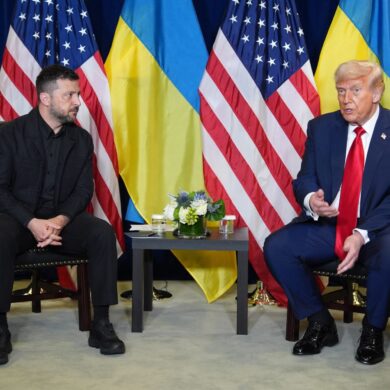 Trump hat sich in New York mit Selenskyj getroffen - kurz danach äußert er sich zur Zukunft des von Russland angegriffenen Landes.