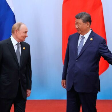 Sehen sich als Verbündete: Xi und Putin.