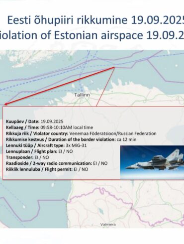 Estland zufolge waren die russischen Kampfflugzeuge klar im Luftraum des EU- und Nato-Landes.
