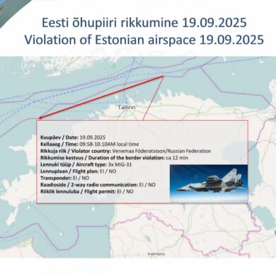Estland zufolge waren die russischen Kampfflugzeuge klar im Luftraum des EU- und Nato-Landes.