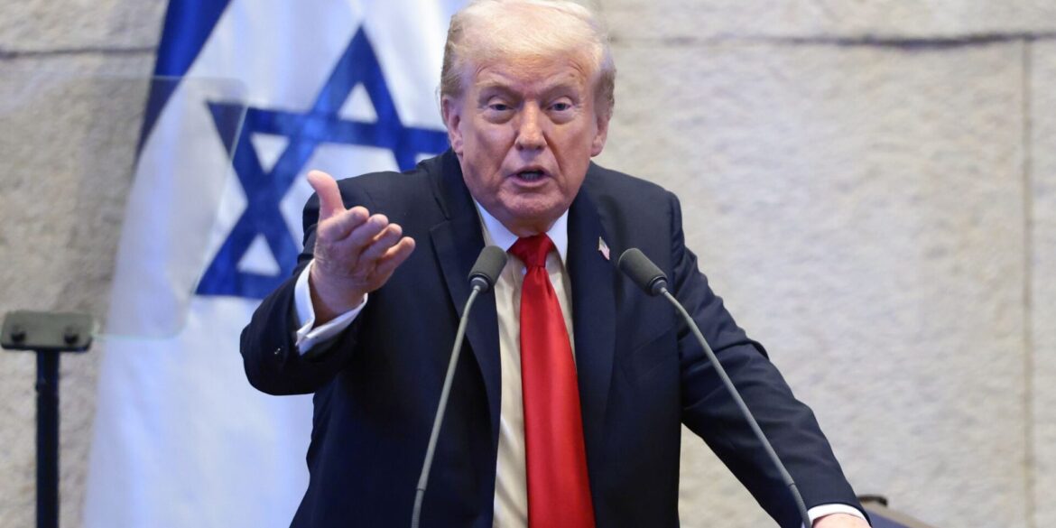 «Wir wollen nur in Frieden leben», sagte Donald Trump an die Adresse Teherans.