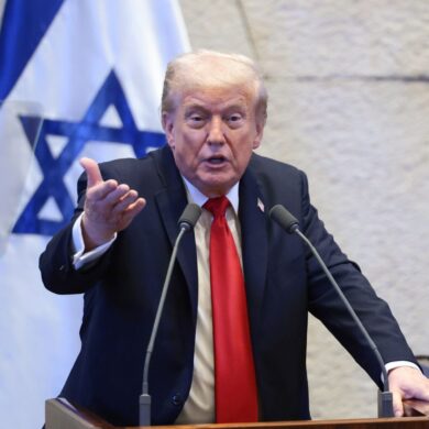 «Wir wollen nur in Frieden leben», sagte Donald Trump an die Adresse Teherans.