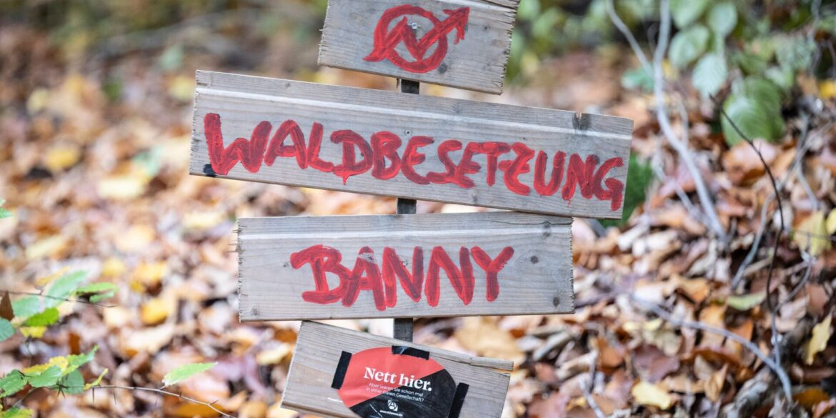 Waldbesetzung gegen Kiesabbau