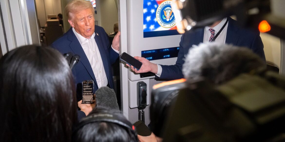 US-Präsident Trump auf dem Weg nach Asien