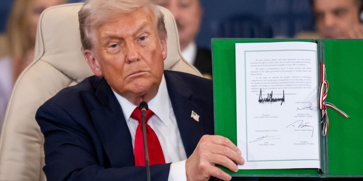 US-Präsident Trump zeigt ein gewisses Verständnis dafür, dass die Hamas im Gazastreifen Gegner hinrichtet. (Archivbild)
