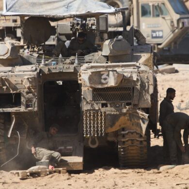 Israelische Soldaten an der Grenze zum Gazastreifen. (Archivbild)