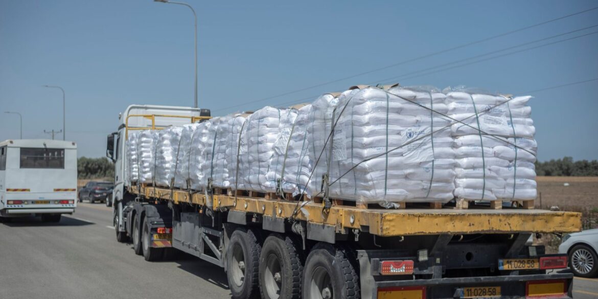 Im Rahmen der Waffenruhe-Vereinbarung sollen pro Tag 600 Lkw mit Hilfsgütern in den Gazastreifen kommen. (Archivbild)
